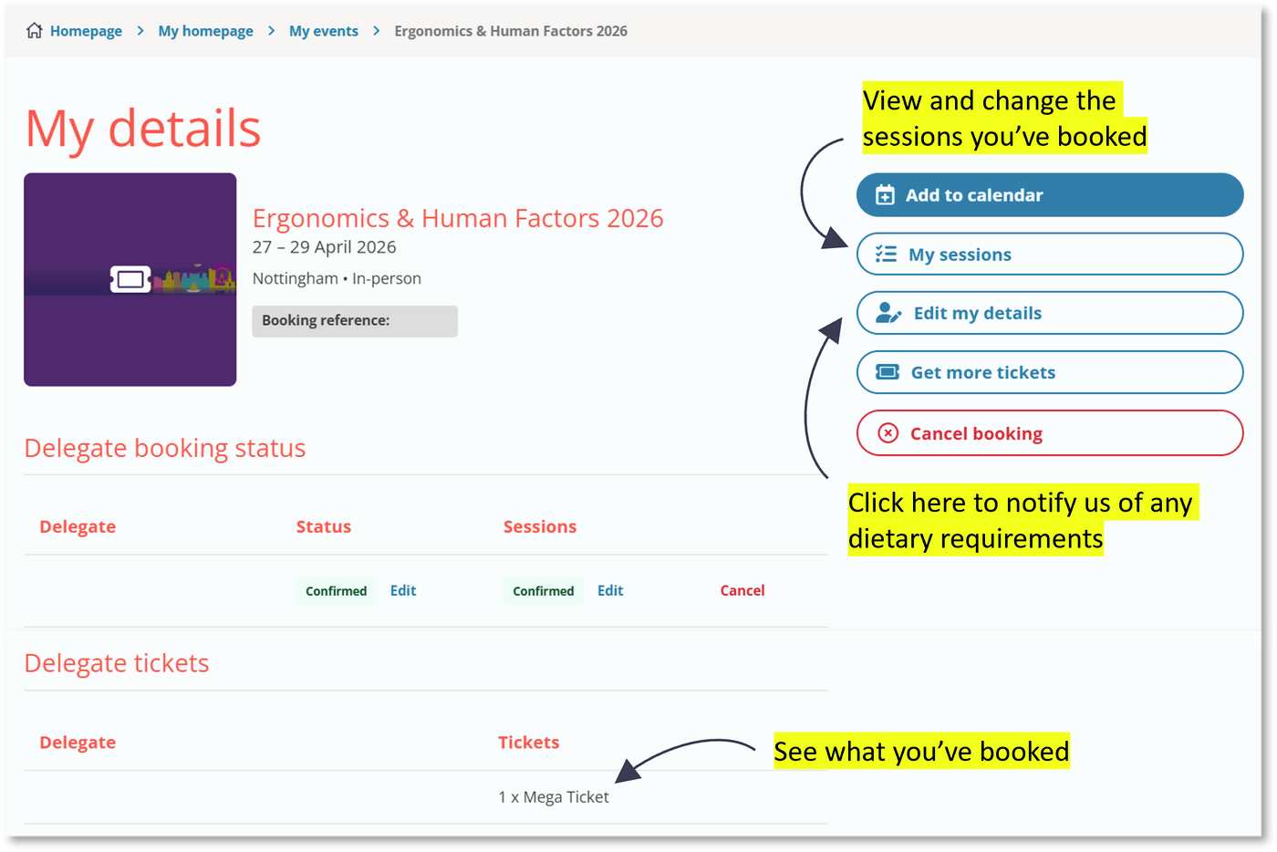 Conference central my account screenshot.png